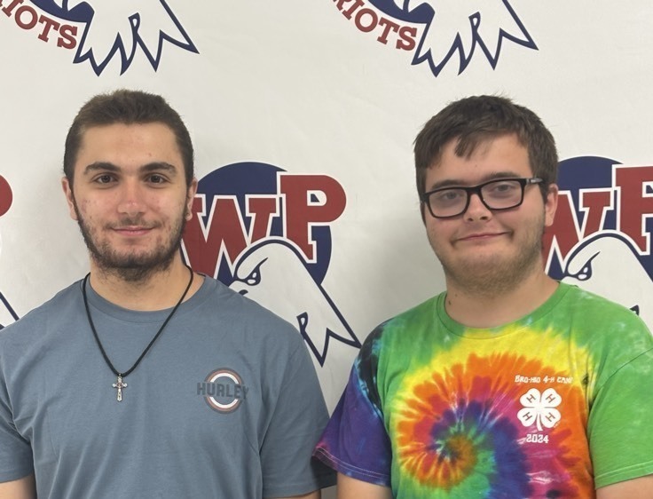 two students posing