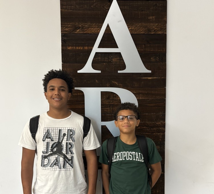 two students posing