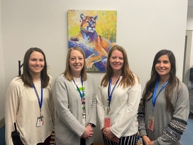 Pictured from left are Megan DaGrava, Christy Carney, Jen Davis and Eileen Gilmore.
