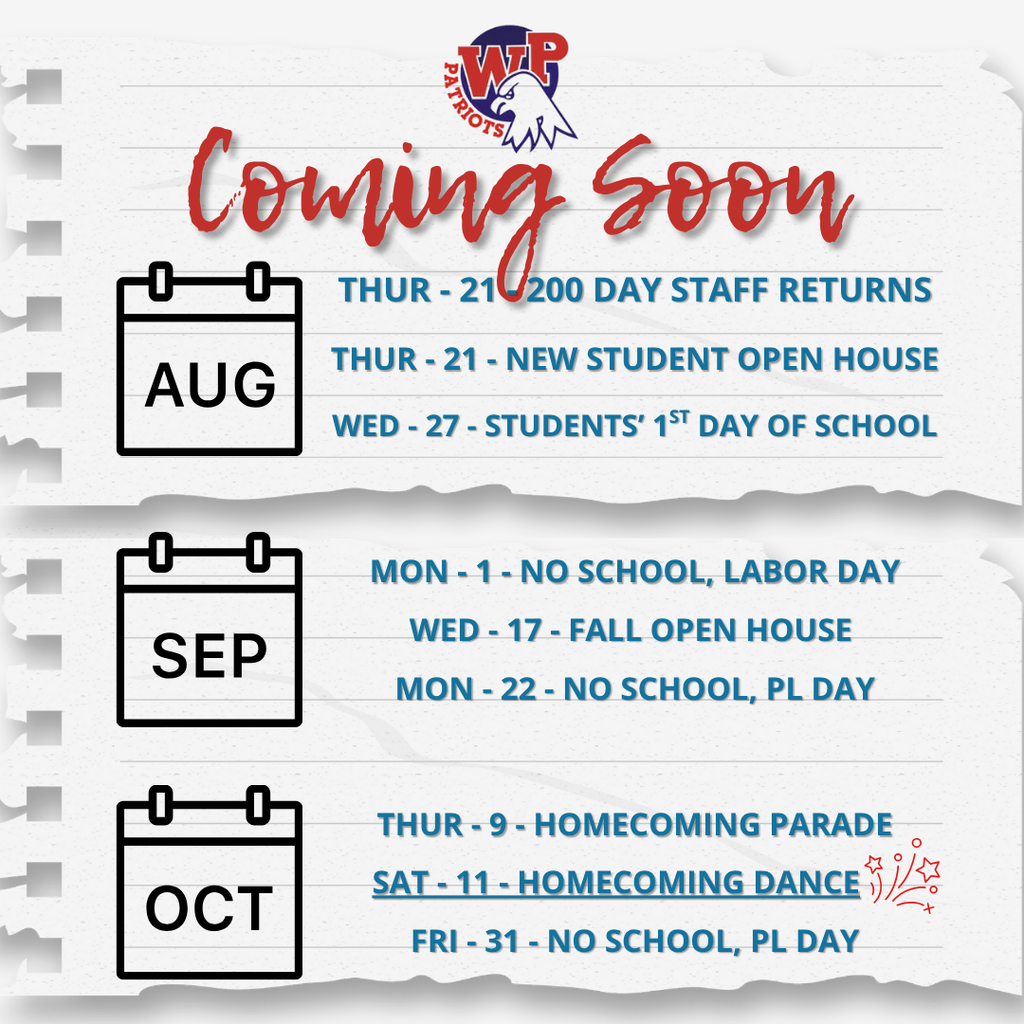 school start dates