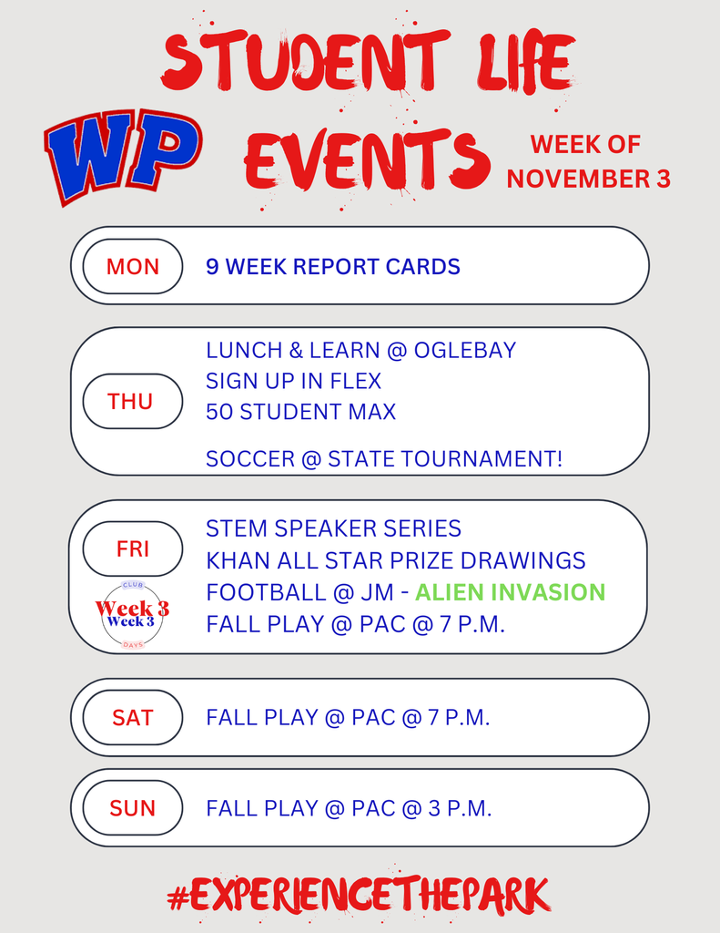 Student Life Weekly Events (3)