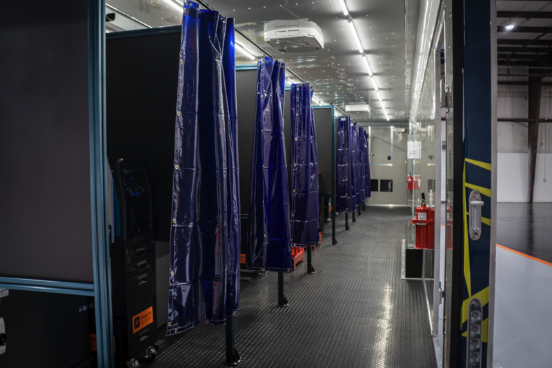 Inside of Mobile Welding Trailer