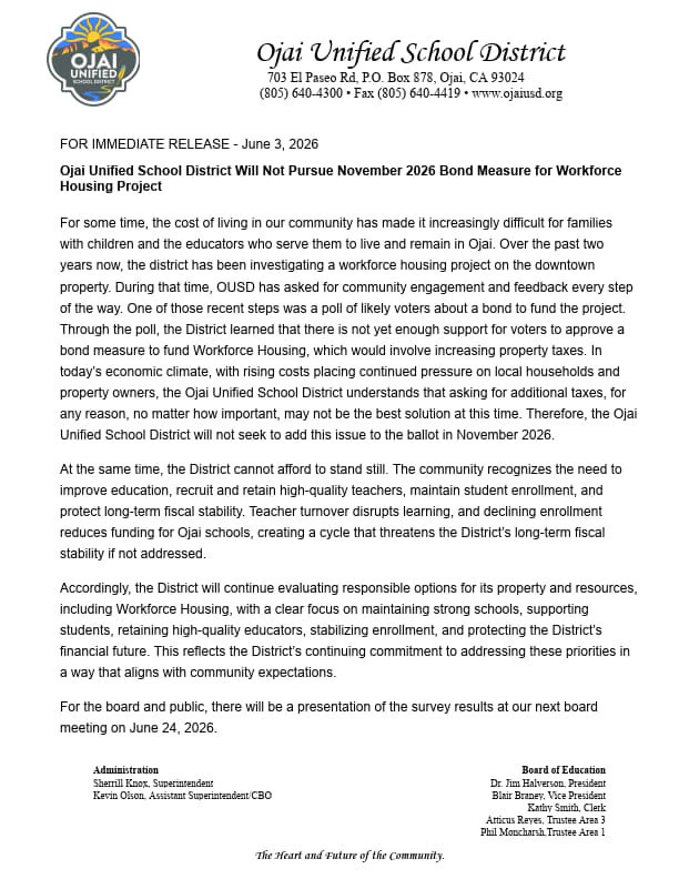 FOR IMMEDIATE RELEASE - June 3, 2026