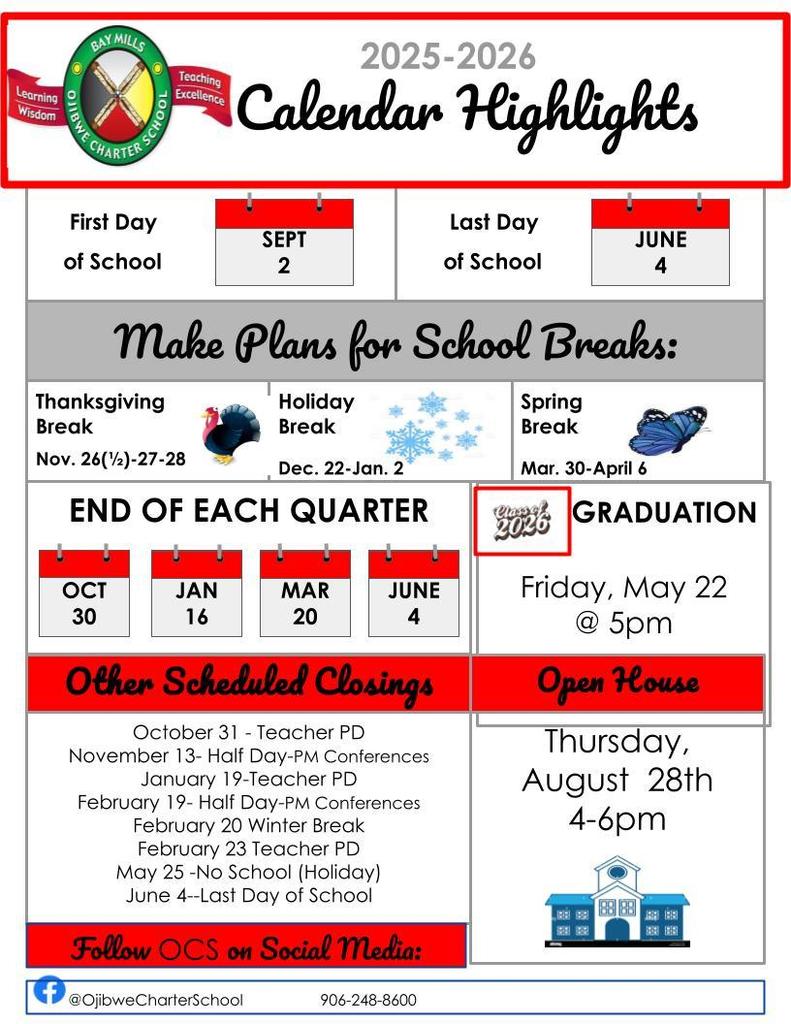 25-26 Calendar Highlights 