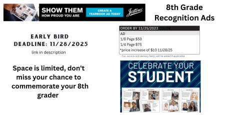 8th Grade Recognition Ads