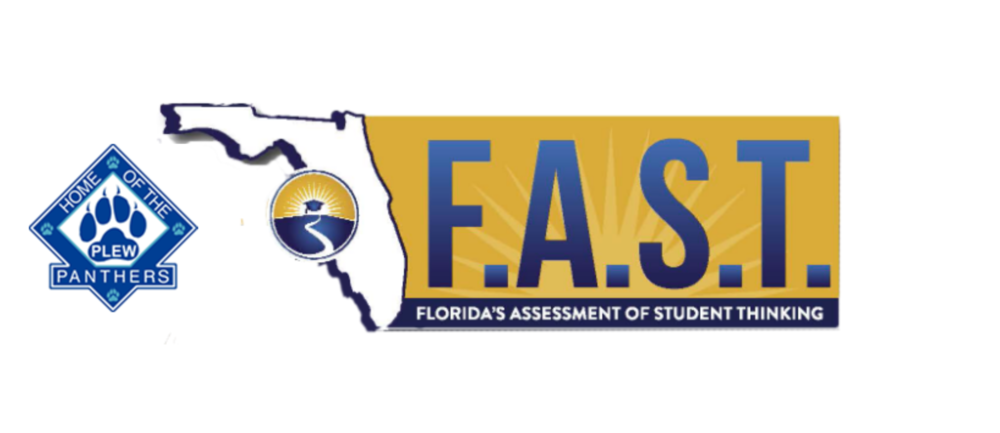 The image shows the Plew logo and the Florida fast testing logo