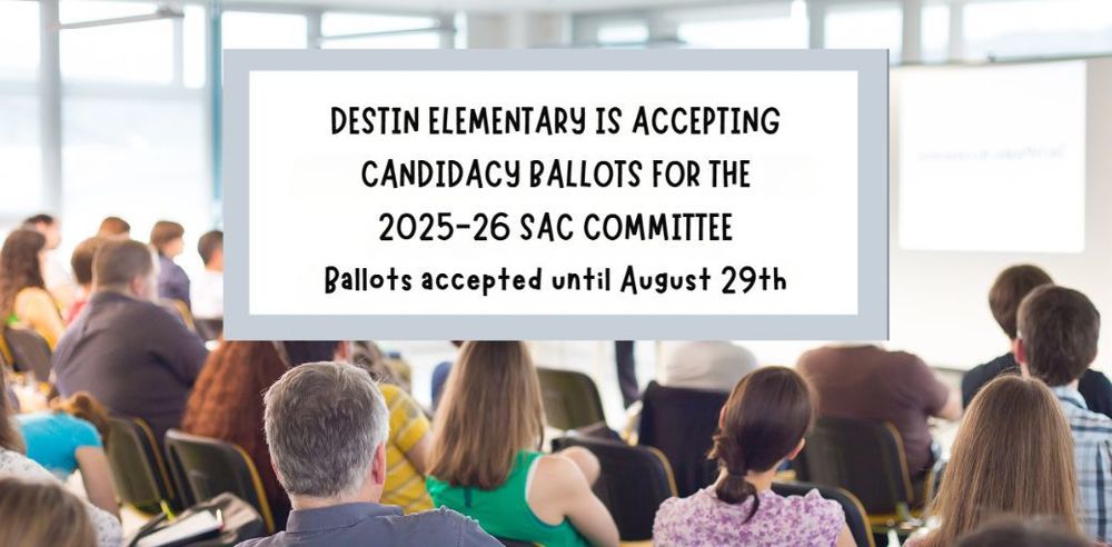 DES Accepting Ballots for 2025-26 SAC Committee
