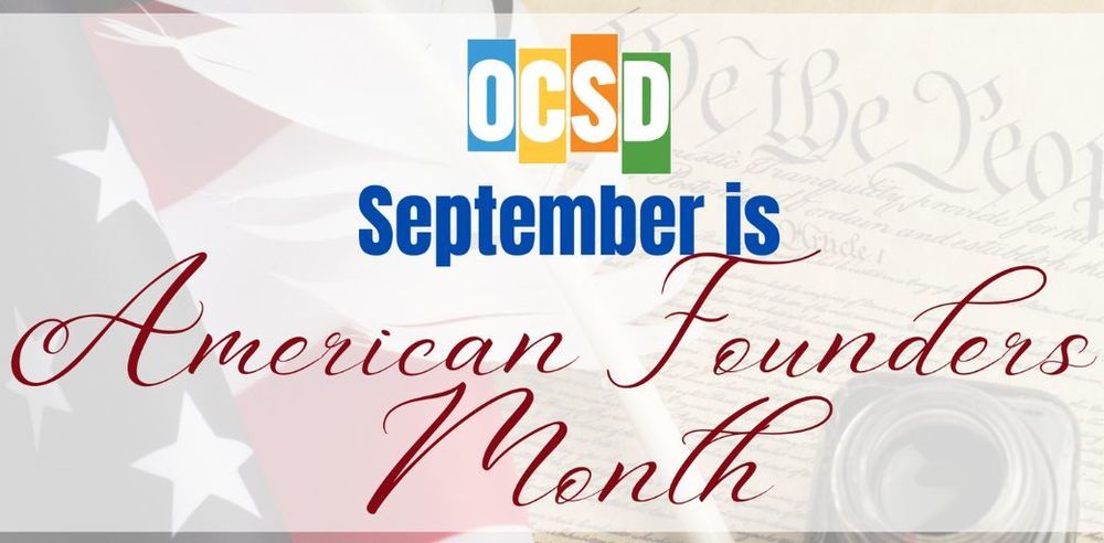 September is American Founders Month