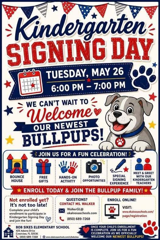 Kindergarten Signing Day Event