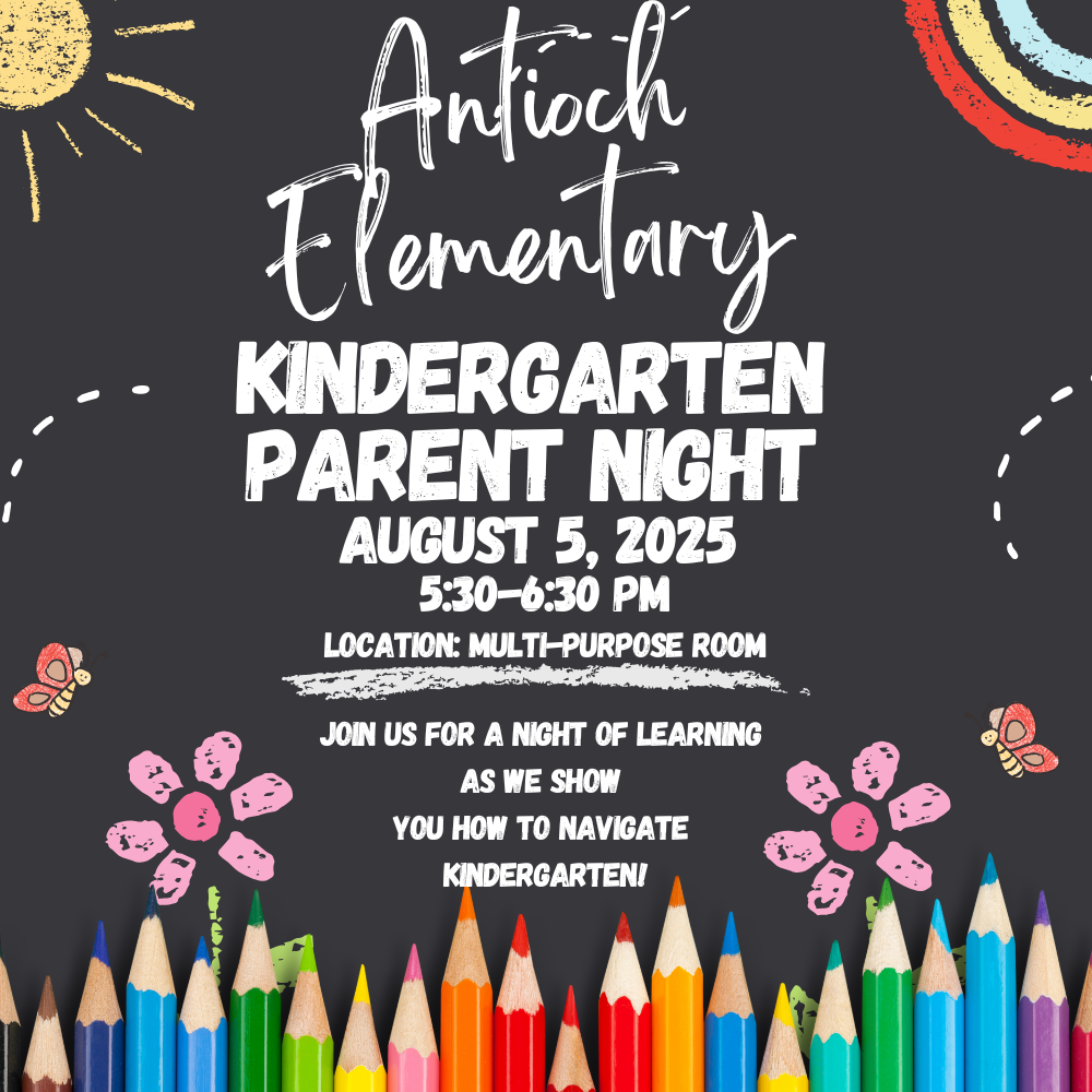 KG Parent Night, Tuesday, August 5, 2025 