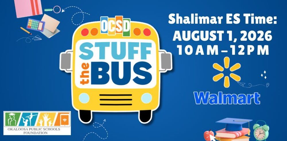 Stuff the Bus Shalimar ES Time: August 1, 2026 10AM - 12PM