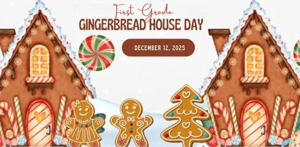 First Grade Gingerbread House Day