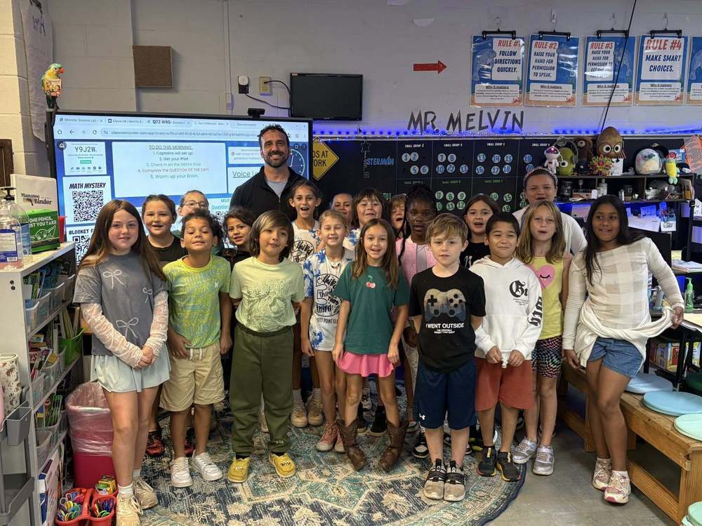 Congratulations to Mr. Melvin, Elliott Point's Teacher of the Year!