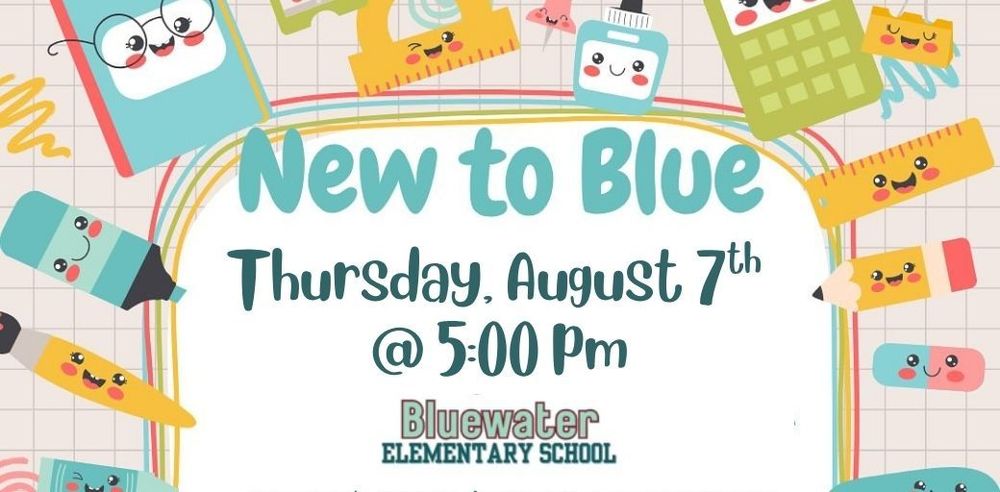 New to Blue Thursday, August 7th @ 5pm