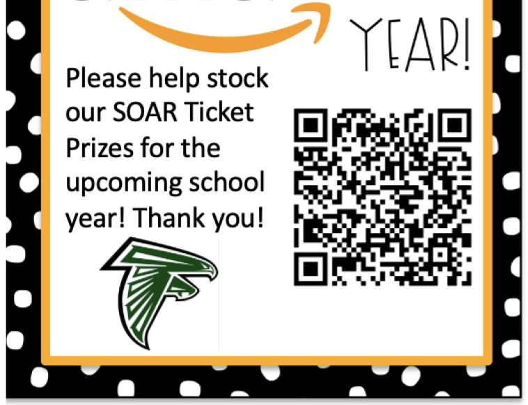 Image asks for donations of SOAR prizes for the school PBIS program.