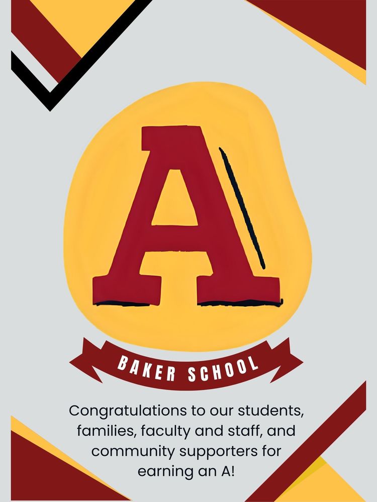 Baker School A Maroon and Gold
