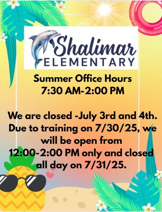 We will be closed July 3 and 4, 2025