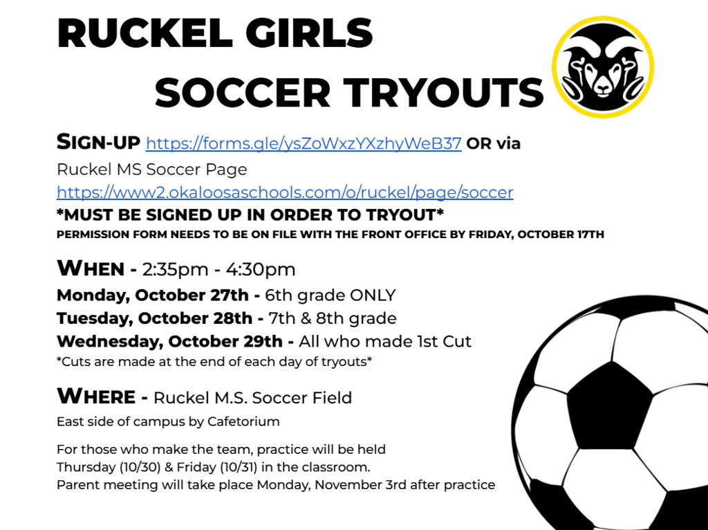 soccer tryout info