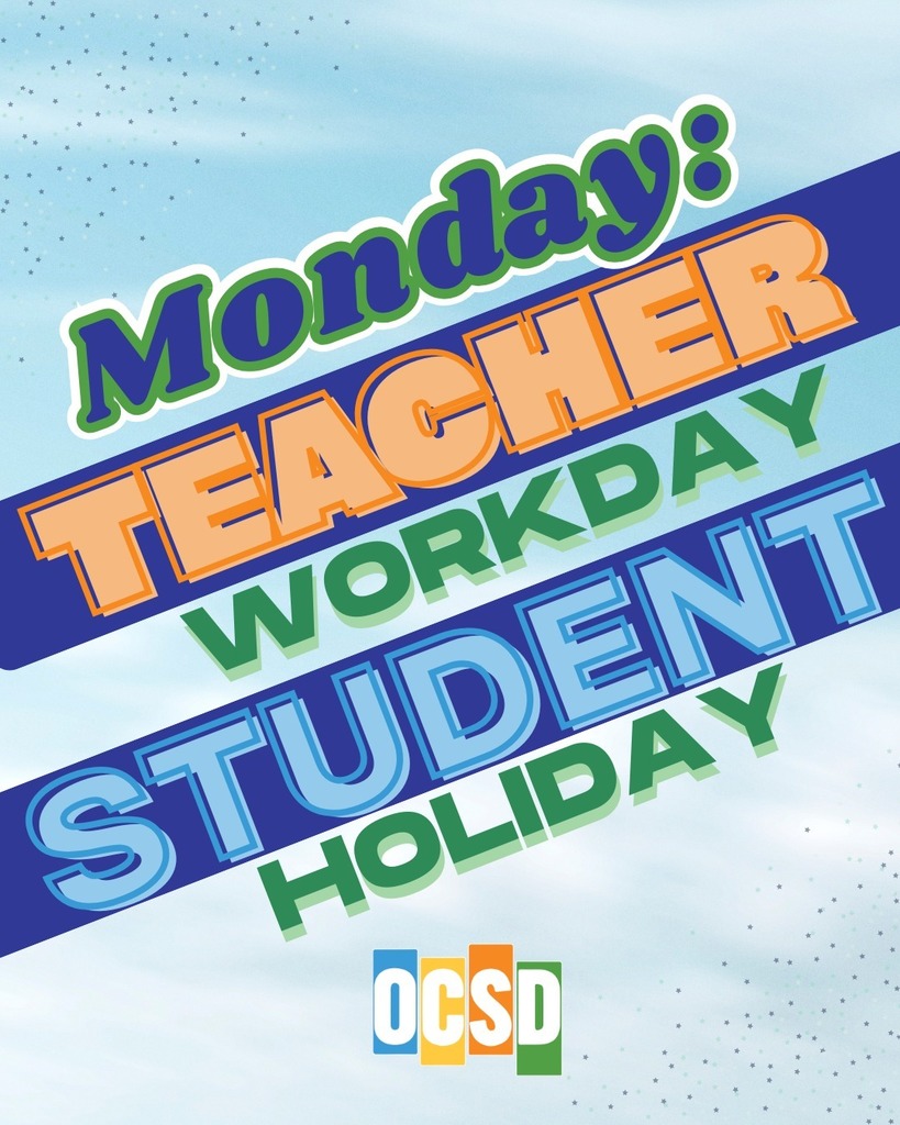 Teacher Workday/Student Holiday