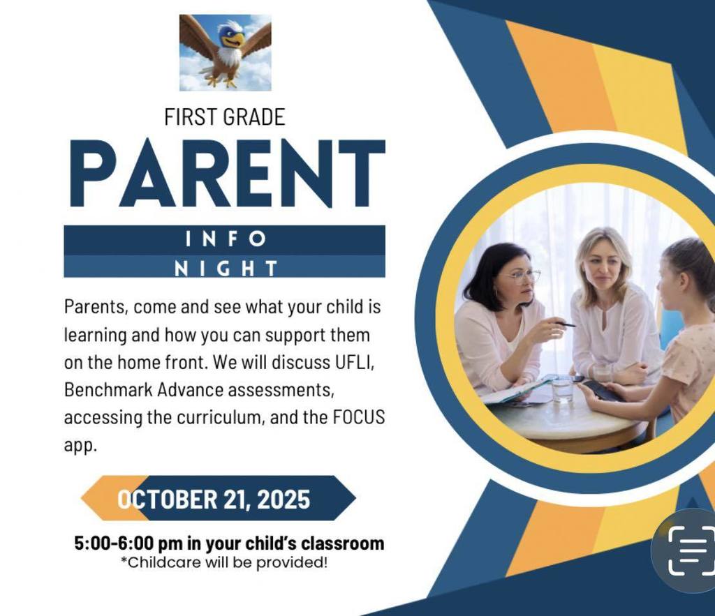 1st Grade Parent Night