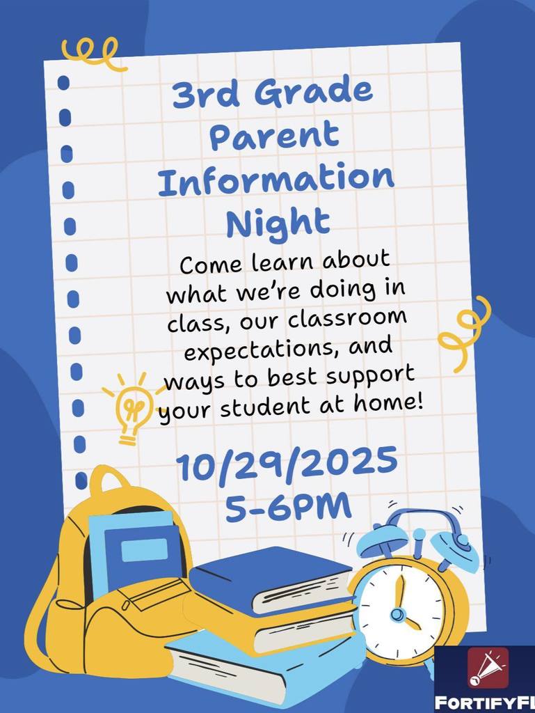 3rd Grade Parent Night
