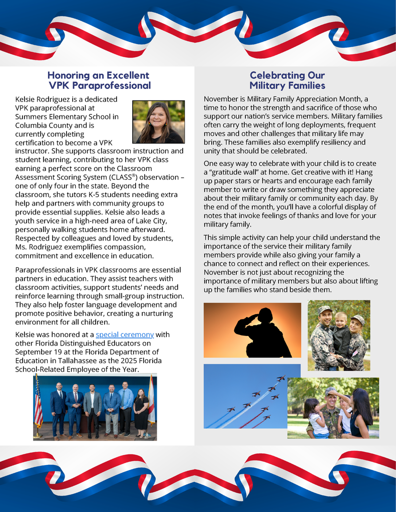 November Early Learning Parent Pages