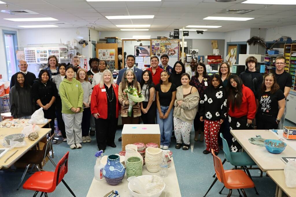 Kim Moran, Art Teacher at Fort Walton Beach High School, group photo