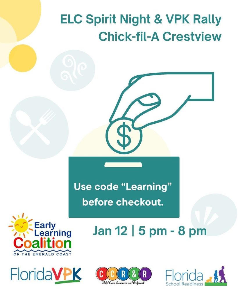 ELC Spirit Night & VPK Rally Chick-fil-A Crestview