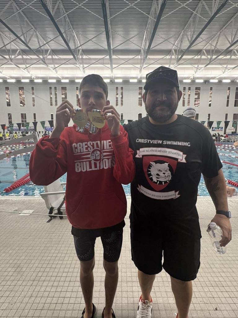 High School Swim team State Champions 