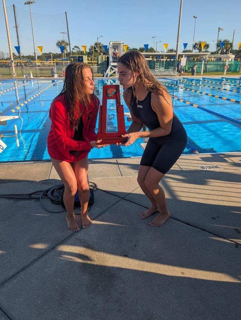High School Swim team State Champions 