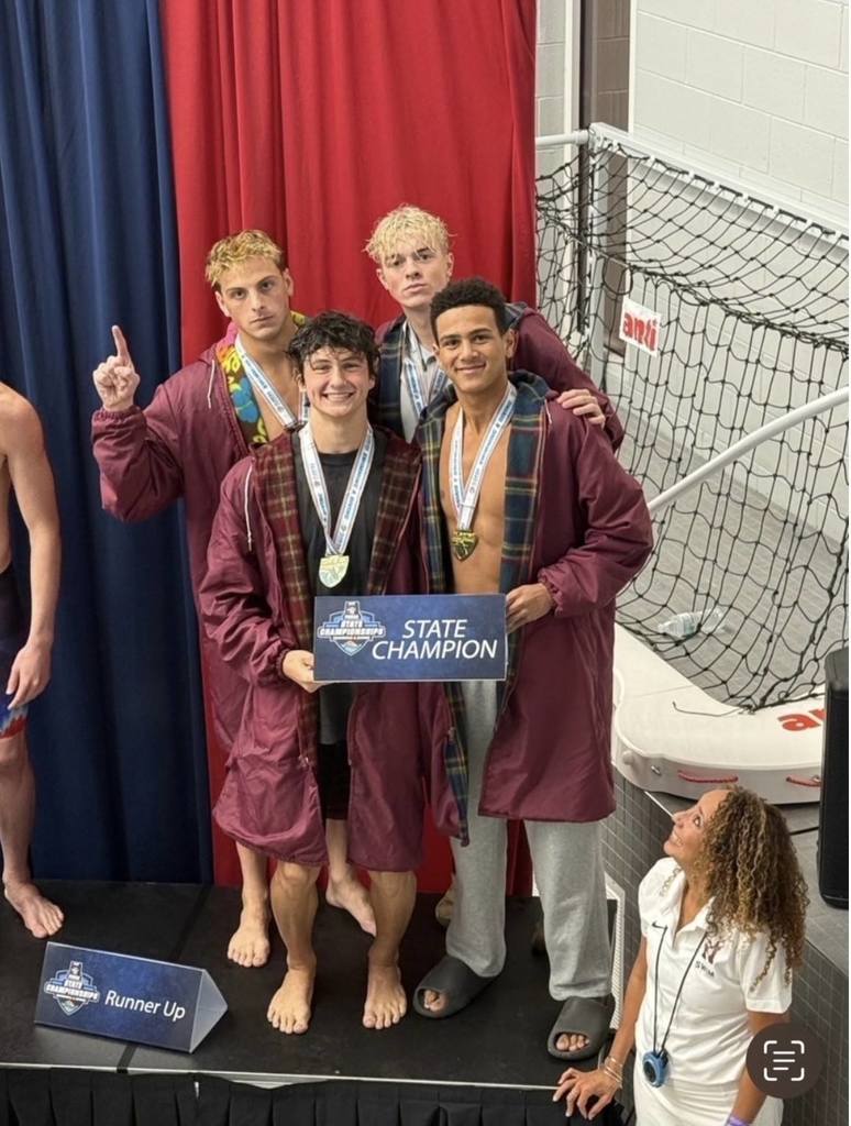 High School Swim team  State Champions 