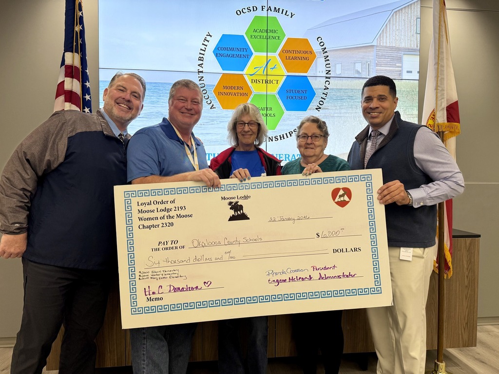 Loyal Order of Moose Lodge 2193 check presentation