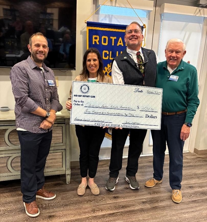 Mid- Bay Rotary Club check presentation