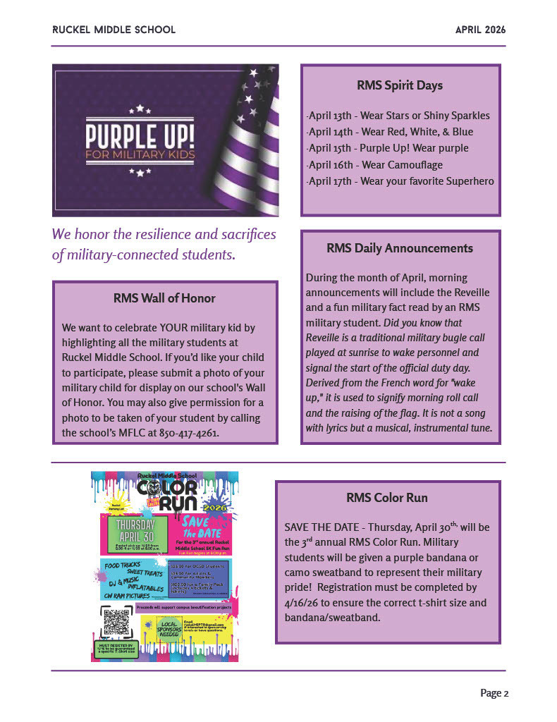 purple up newsletter