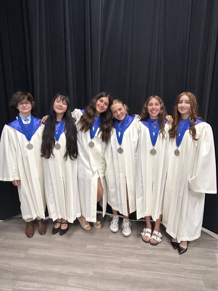 Congratulations to the 103 new members of the National Junior Honor Society who were inducted on Tuesday night, and a job well done for the continued success of the 79 additional members who received their 2nd and 3rd semester awards.