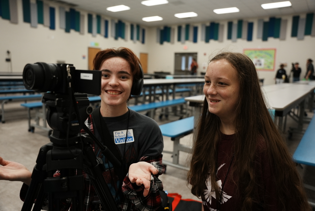 NHS students produce Plew Elementary Promo Video in Plew Cafetorium