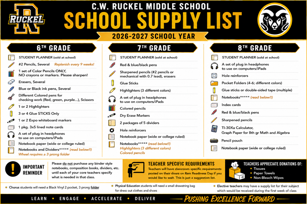 ruckel school supplies