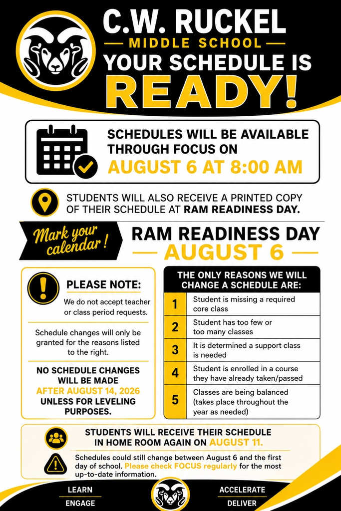 schedule information