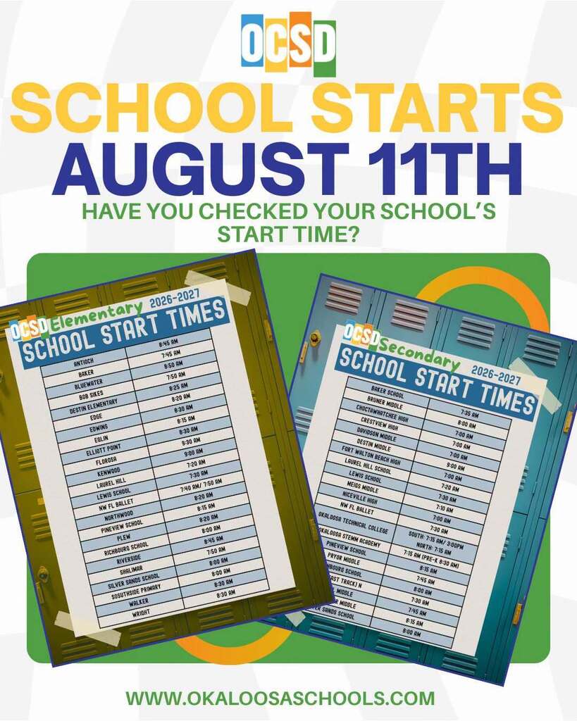 School Start Times - Have you checked your school's start time?