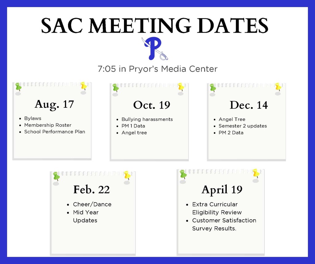 SAC Committee Meeting Dates