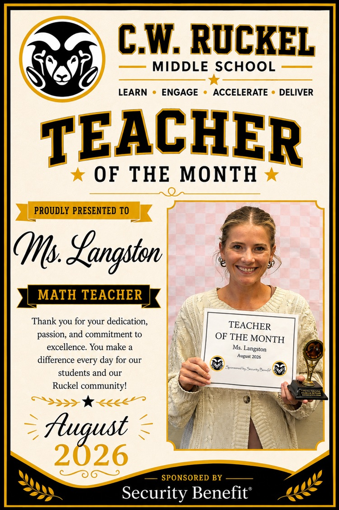 August teacher of the month