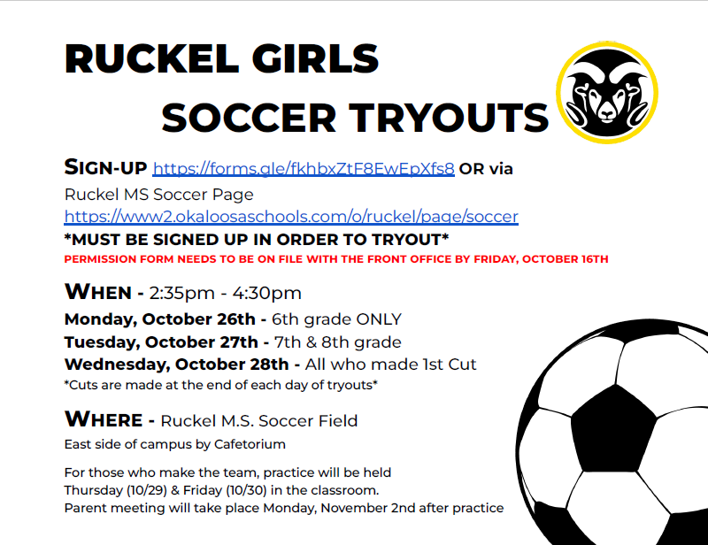 soccer tryouts - girls