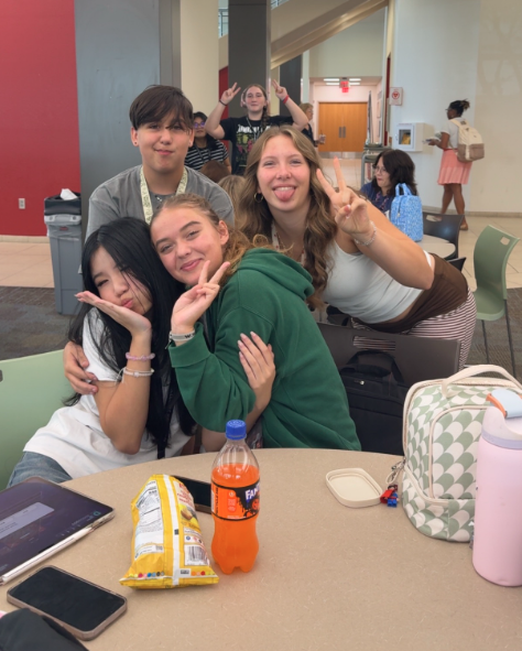 students at lunch
