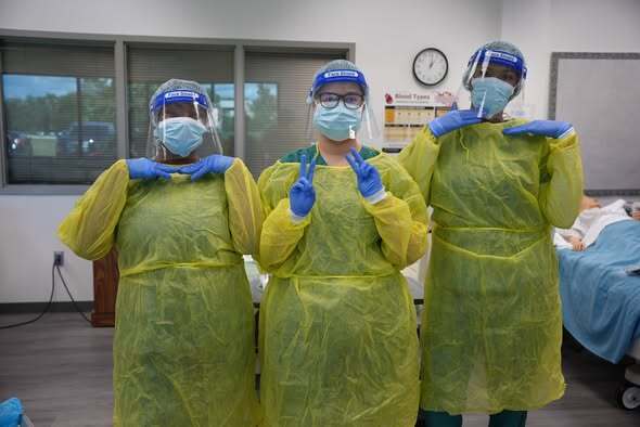 Health Academy Students in PPE