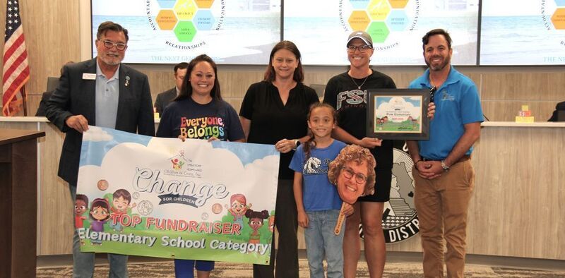 Elementary School Division and Top Fundraiser: Plew Elementary School