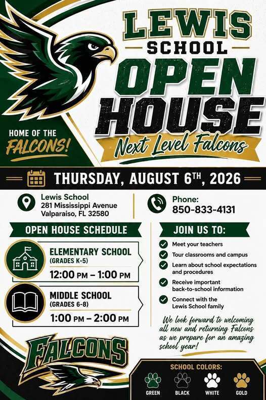 Flyer describes the details of Open House. All of the infromation is included below the image.