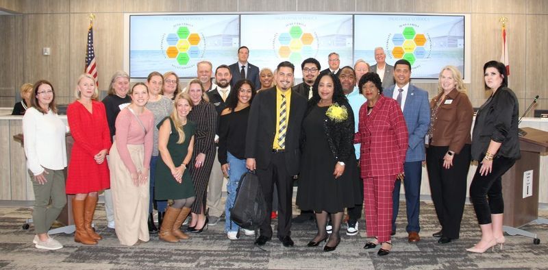 Damian Sotelo, Ruckel Middle School Assistant Principal , at SB meeting.