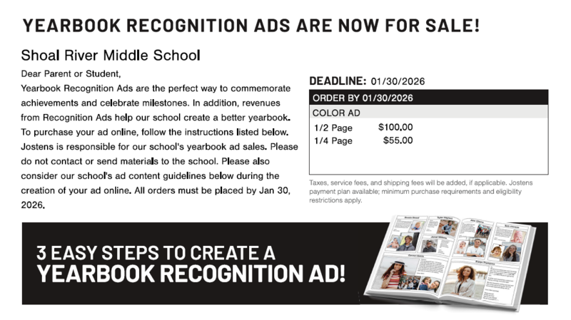 Yearbook 8th Grade Ad