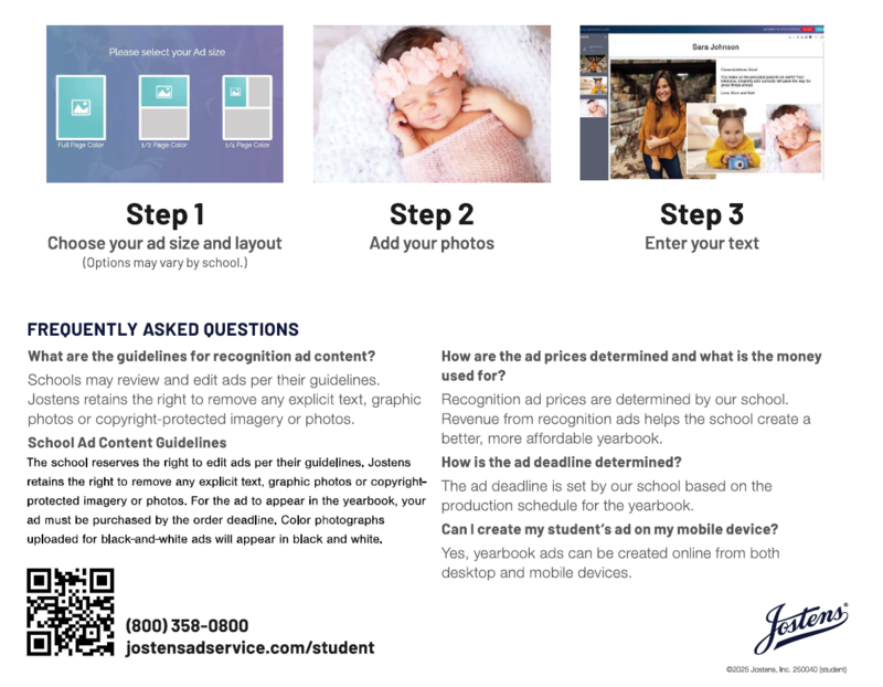 Yearbook 8th Grade Ad