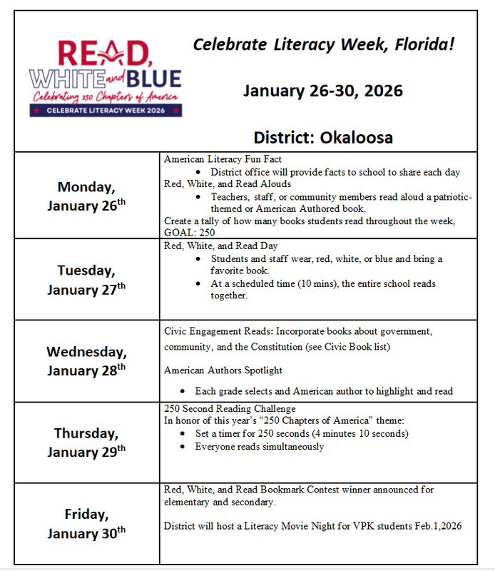 Celebrate Literacy Week, Florida!